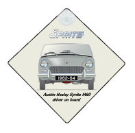 Austin Healey Sprite MkII 1962-64 Car Window Hanging Sign